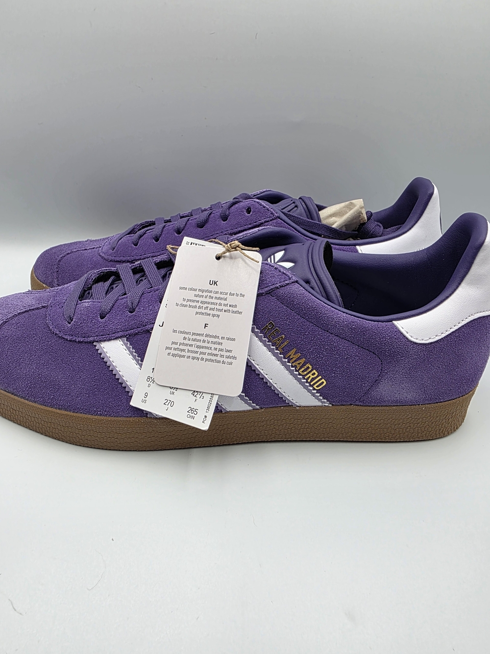 adidas Gazelle Terrace Real Madrid Men's Low Top Suede Sneaker US 9 JS3041